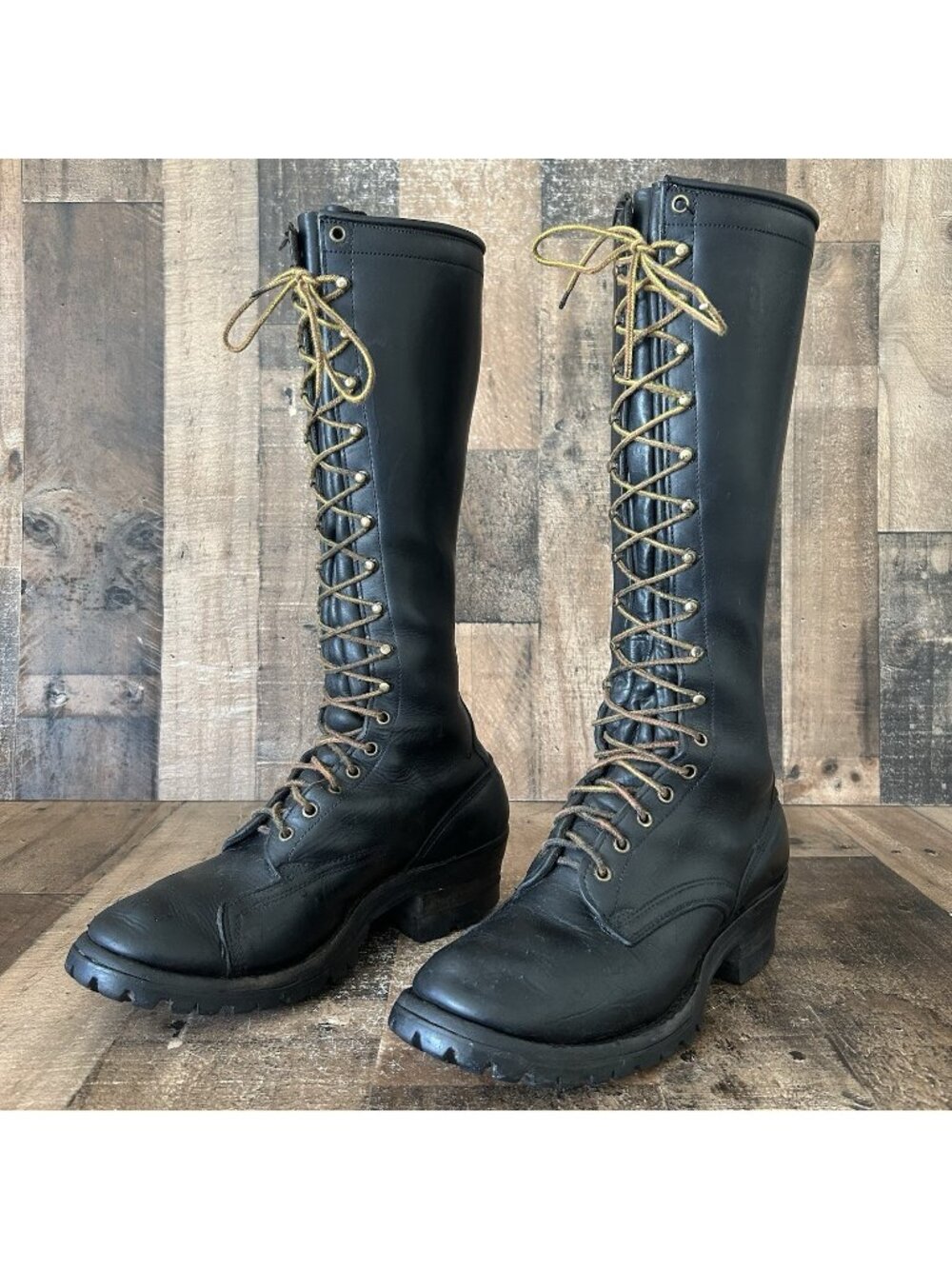 Whites Vintage Logger Packer Tall Plain Toe Lace Up Work Boots Mens 10